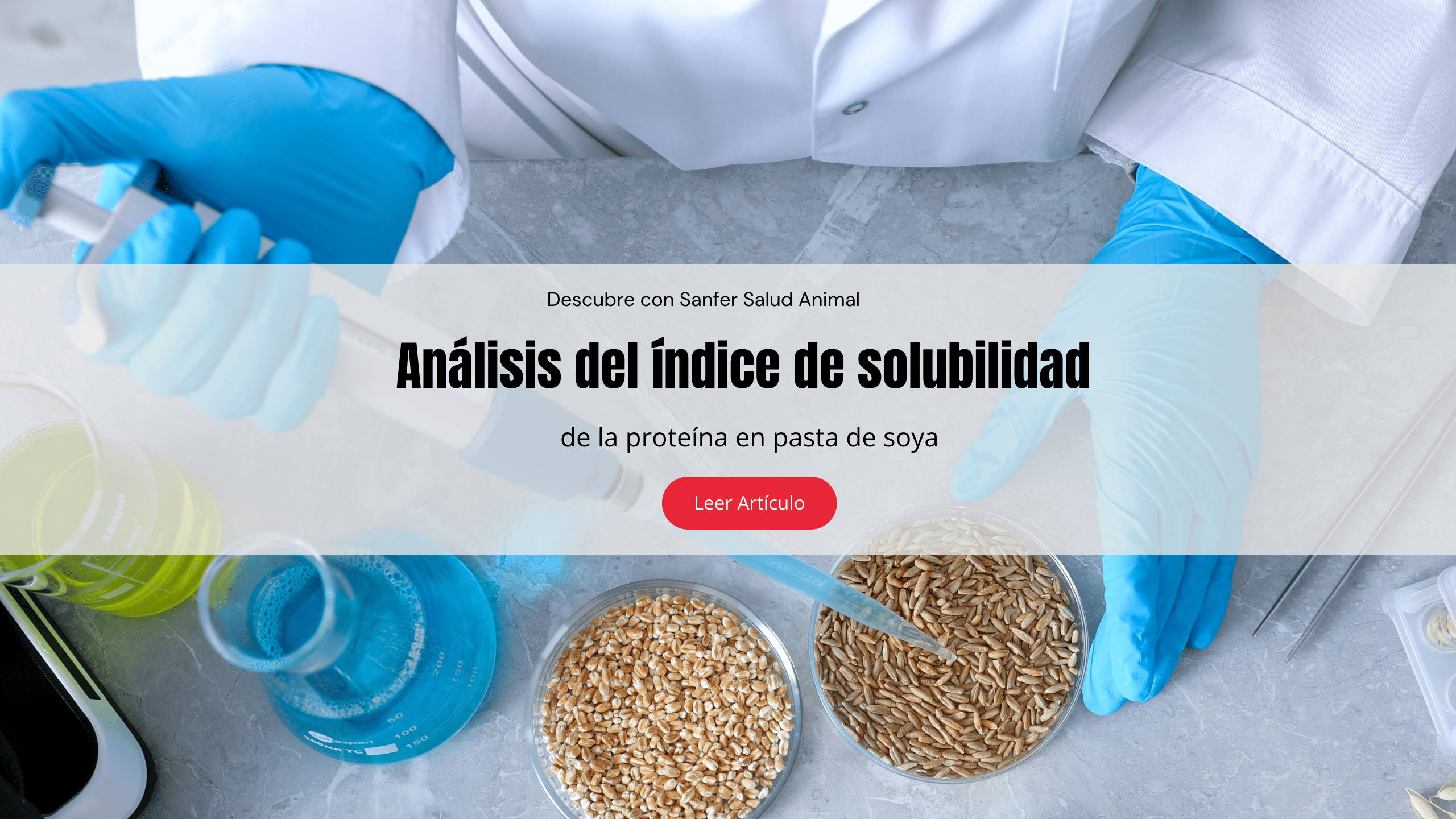 Análisis del índice de solubilidad de la proteína en pasta de soya